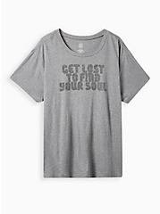 Plus Size Happy Camper Active Tee - Performance Cotton Find Your Soul Grey, HEATHER GREY, hi-res