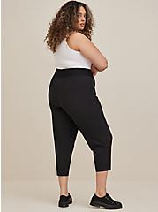 Plus Size Happy Camper Relaxed Walking Pant - Stretch Woven Black, DEEP BLACK, alternate