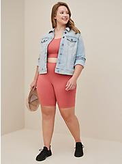 Plus Size Happy Camper Bike Short - Super Soft Performance Jersey Pink, DUSTED CLAY, hi-res