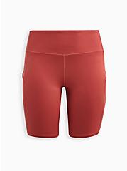 Happy Camper Super Soft Performance Jersey 9 Inch Active Bike Short With Side Pocket, DUSTED CLAY, hi-res