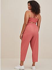 Plus Size Happy Camper Relaxed Walking Pant - Stretch Woven Grey Dusty Pink, DUSTED CLAY, alternate