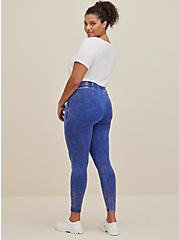 Plus Size 27" Full Length Signature Waistband Premium Legging - Mineral Wash Blue, BLUE, alternate