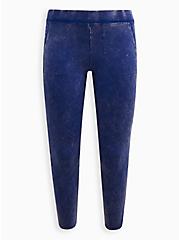 Plus Size 27" Full Length Signature Waistband Premium Legging - Mineral Wash Blue, BLUE, hi-res