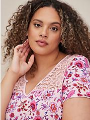 Plus Size Swing Top - Floral Pink, OTHER PRINTS, alternate