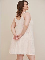 Plus Size Trapeze Cami Dress - Eyelet Crepe Light Pink, , alternate