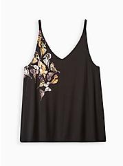 Plus Size Easy Tank - Super Soft Butterfly Black, OTHER PRINTS, hi-res