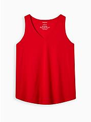 Plus Size Girlfriend Tank - Signature Jersey Red, RED, hi-res