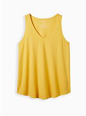 Plus Size Girlfriend Tank - Signature Jersey Yellow, YELLOW, hi-res