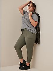Happy Camper Classic Fit Cargo Jogger - Super Soft Performance Jersey Olive, DUSTY OLIVE, hi-res