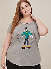 Plus Size Disney Mickey & Friends Halloween Triblend Cage Front Top, MULTI, hi-res