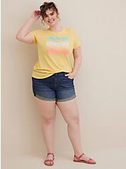 Plus Size Everyday Tee - Signature Jersey Sunkissed Heather Yellow, , alternate