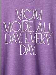 Plus Size Girlfriend Tee - Signature Jersey Mom Mode Purple, PURPLE MAGIC, alternate