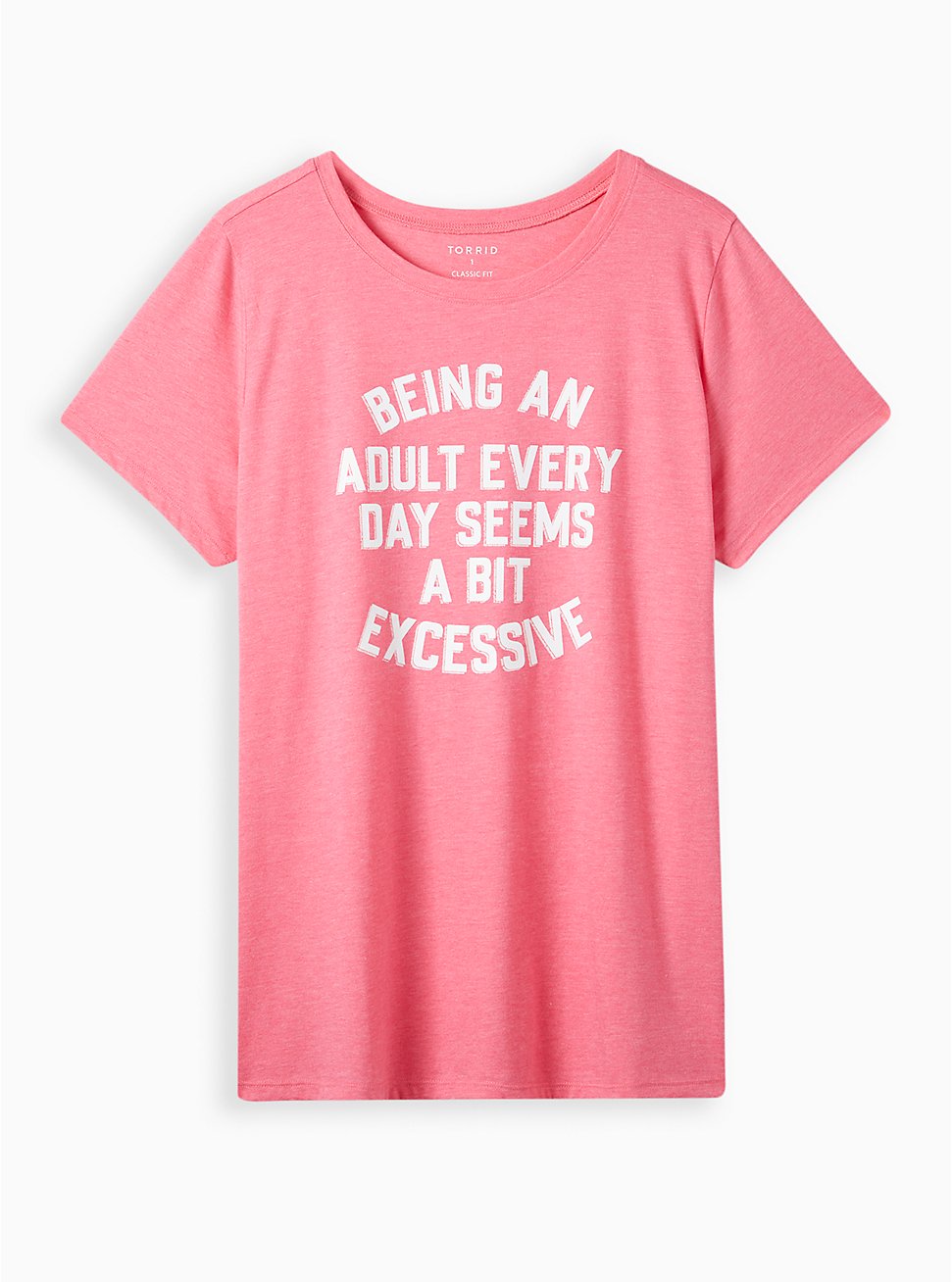 Everyday Tee - Signature Jersey Adult Excessive Pink, FANDANGO PINK PINK, hi-res