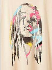 Everyday Tee - Signature Jersey Stencil Girl Heathered Sand, NONEC, alternate