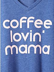 Plus Size Girlfriend Tee - Signature Jersey Coffee Mama Heather Blue, SODALITE BLUE, alternate