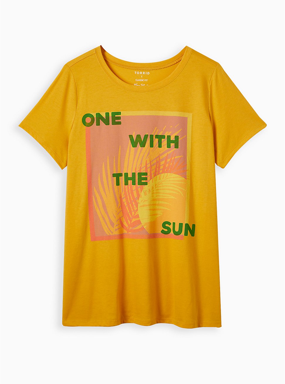 Plus Size Everyday Tee - Signature Jersey Sun Yellow, MINERAL YELLOW, hi-res