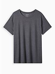 Plus Size Relaxed Fit Tee - Signature Jersey Charcoal Grey, GREY, hi-res