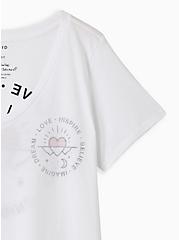 Girlfriend Tee - Signature Jersey Love Inspire White, BRIGHT WHITE, alternate
