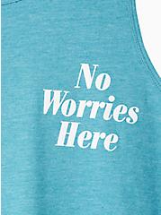 Plus Size Everyday Tank - Signature Jersey No Worries Here Blue, BLUE, alternate