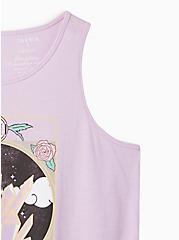 Plus Size Everyday Tank - Signature Jersey Crystals Manifest Lavender, ORCHID BLOOM, alternate