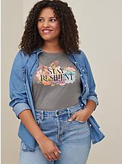 Plus Size Everyday Tee - Signature Jersey Stay Resilient Grey, HEATHER GREY, hi-res