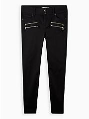 Jegging Skinny Super Soft High-Rise Multi Zip Jean, BLACK, hi-res