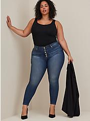 Plus Size Bombshell Skinny High-Rise Jean - Premium Stretch Button Fly, , alternate