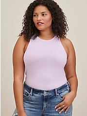 Plus Size High Neck Tank - Foxy Lilac, ORCHID, hi-res