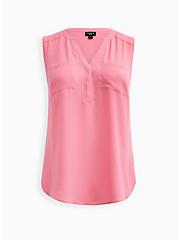 Plus Size Harper Pullover Tank - Georgette Pink, PINK, hi-res
