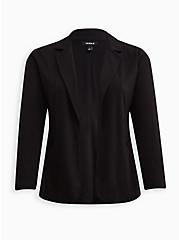 Plus Size Blazer - Jersey Black, DEEP BLACK, hi-res