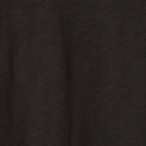 Cotton Modal Slub + Clip Dot Print Fabric Mixed Dolman Tee, DEEP BLACK, swatch