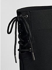 Plus Size Over The Knee Boot - Stretch Knit Black (WW), BLACK, alternate