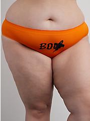 Plus Size Seamless Hipster Panty - Boo Orange, GHOST FACE ORANGE, alternate