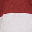 Cotton Jersey Lace Back Colorblock Varsity Stripe Tee, MADDER BROWN, swatch