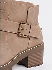 Plus Size Single Strap Ankle Bootie - Taupe (WW), TAUPE, alternate