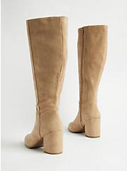 Pointed Toe Heel Knee Boot (WW), TAUPE, alternate