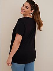 Relaxed Fit Tee - Signature Jersey Black, DEEP BLACK, alternate