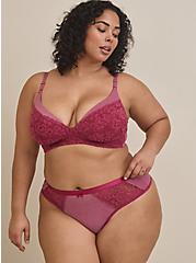 Plus Size - Wire-Free Plunge Lightly Lined Smooth 360° Back 