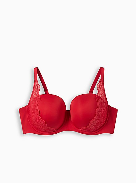 Bombshell Everyday Boost Lace Bra, JESTER RED, hi-res