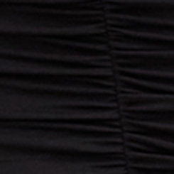 Plus Size Midi Super Soft Shirred Pencil Skirt, DEEP BLACK, swatch