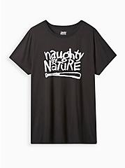 Plus Size Classic Fit Crew Tee - Cotton Naughty By Nature Black, DEEP BLACK, hi-res