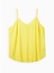 Plus Size Ava Cami - Rayon Slub Yellow, YELLOW, hi-res
