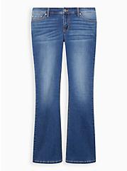 Luxe Slim Boot Super Stretch Mid-Rise Jean, EAGLE ROCK, hi-res