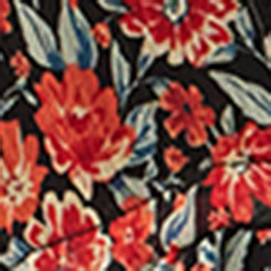Lurex Chiffon Tie-Front Maxi Kimono, PAISLEY BLACK, swatch
