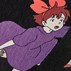 Her Universe Studio Ghibli Kiki's Delivery Service Sleep Legging - Cotton Black Multi, MULTI, swatch
