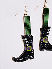 Plus Size Witch Boot Hanging Earring, , alternate