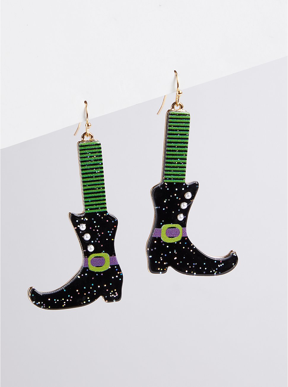 Plus Size Witch Boot Hanging Earring, , hi-res