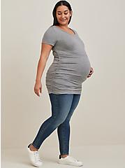 Maternity Jegging Skinny Super Soft High-Rise Jean, BLUE GROTTO, alternate