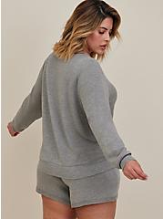 Plus Size Sleep Pullover - Dream Fleece Heather Grey, GREY, alternate