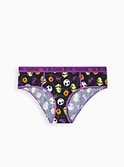 Plus Size The Nightmare Before Christmas Hipster Panty - Cotton Jack and Oogie Purple & Black, MULTI, hi-res